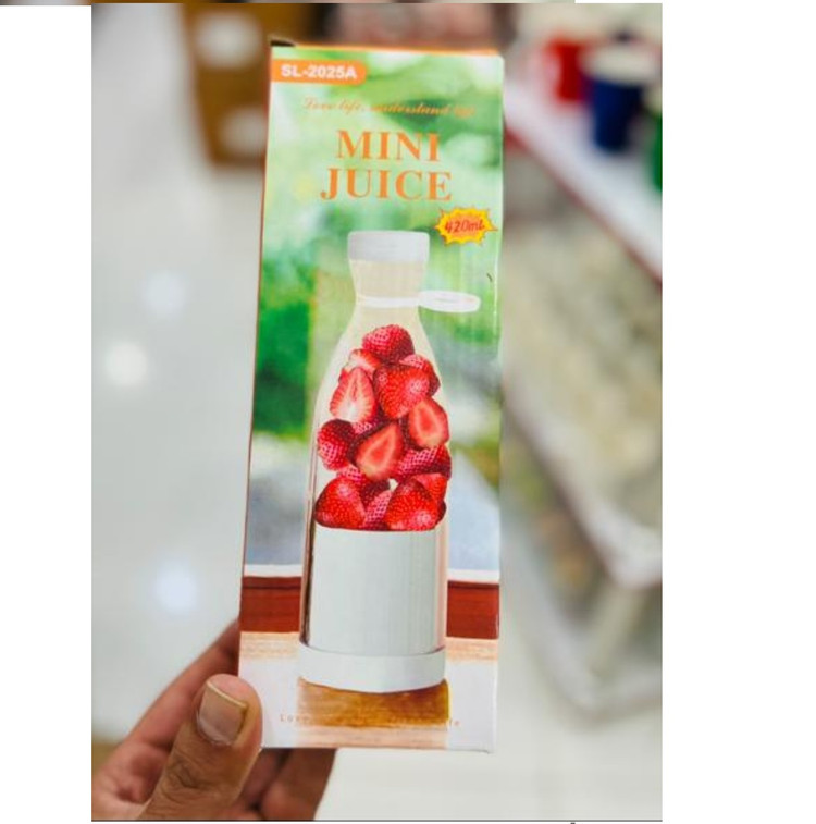 شیکر برقی Mini Juice طرح بطری 420 میلی لیتر مدل LL-890